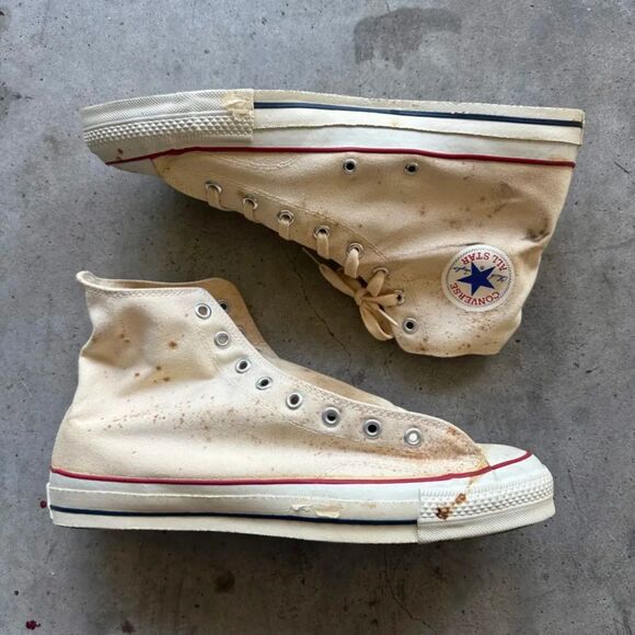 Vintage 80s Converse Chuck Taylor All Star High Top Sneakers Size 13.5 NOS main image 6